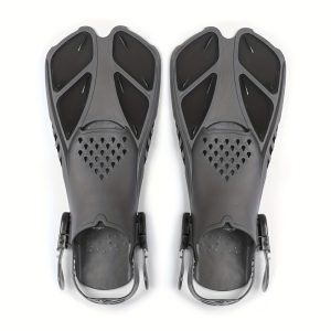 Professional Swimming Diving Scuba Sports Silicone Fins, Open Heel Easy To Wear & Take Off, Easy To Store, Unisex